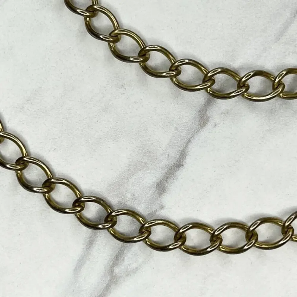 Gold Tone George Washington Coin Chain Link Belt Small (S) ✨